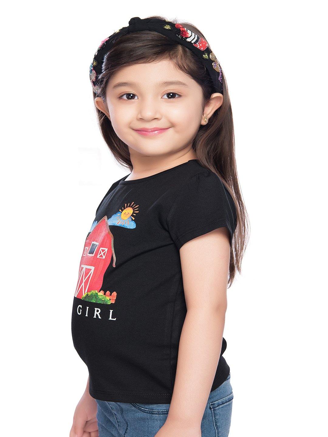 Tiny Baby Black Colored Top - T-106 Black - TINY BABY INDIA shop.tinybaby.in