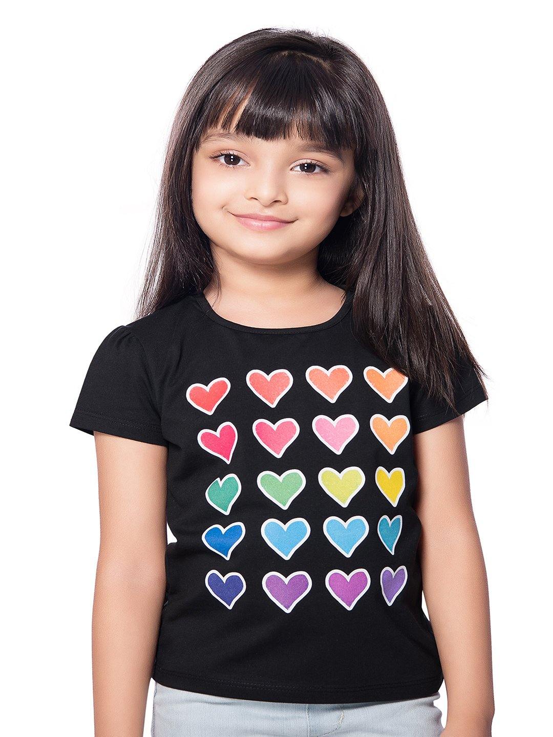 Tiny Baby Black Colored Top - T-107 Black - TINY BABY INDIA shop.tinybaby.in