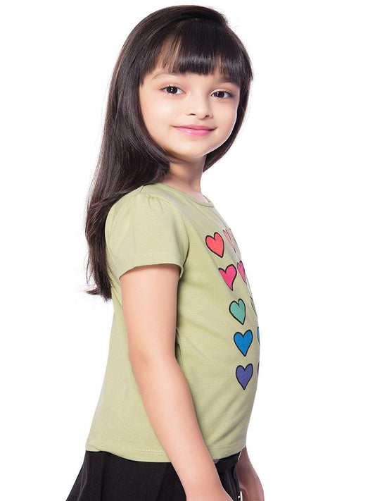 Tiny Baby Green Colored Top - T-107 Green - TINY BABY INDIA shop.tinybaby.in