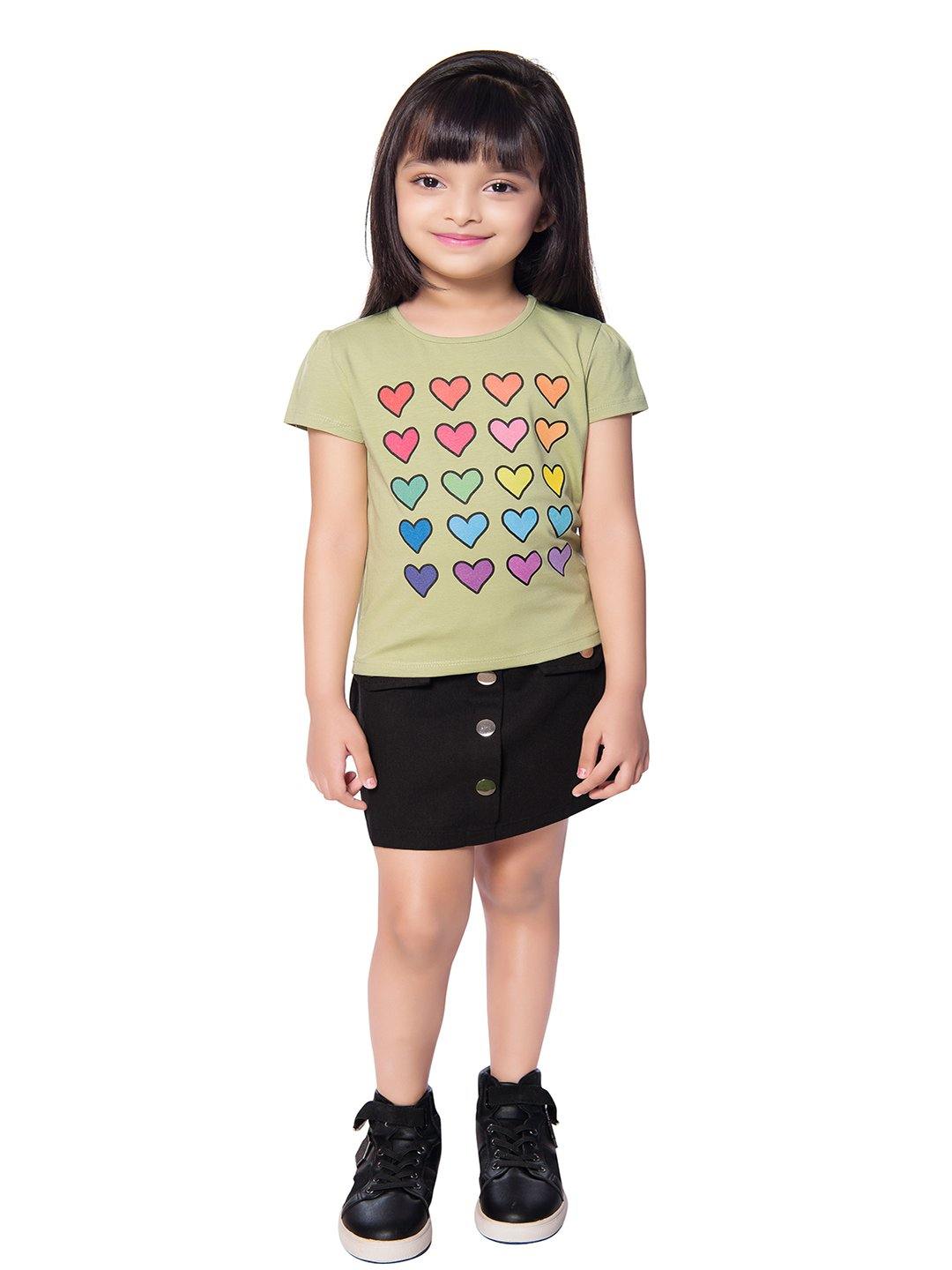 Tiny Baby Green Colored Top - T-107 Green - TINY BABY INDIA shop.tinybaby.in