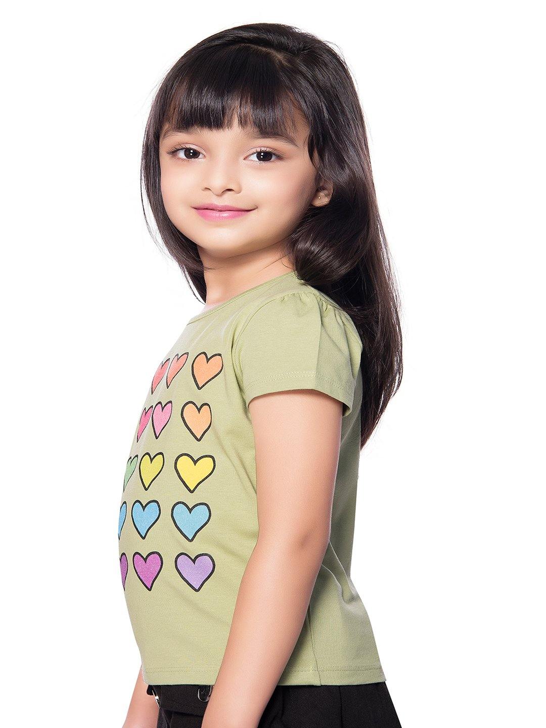 Tiny Baby Green Colored Top - T-107 Green - TINY BABY INDIA shop.tinybaby.in