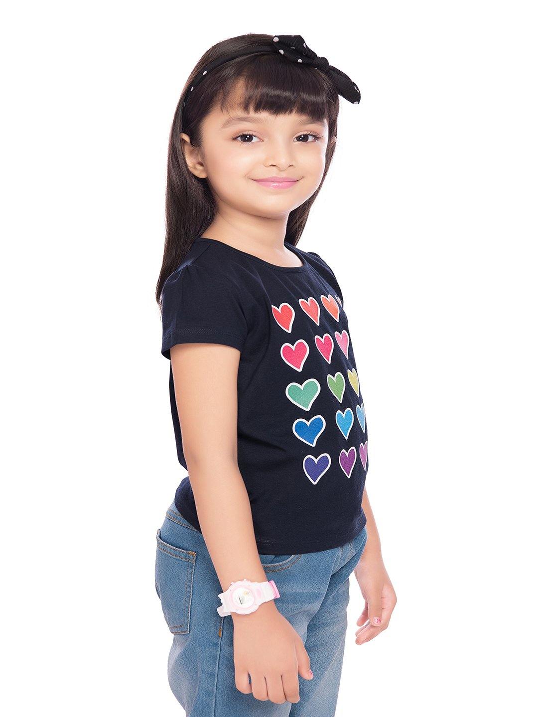 Tiny Baby Navy Blue Colored Top - T-107 Navy Blue - TINY BABY INDIA shop.tinybaby.in