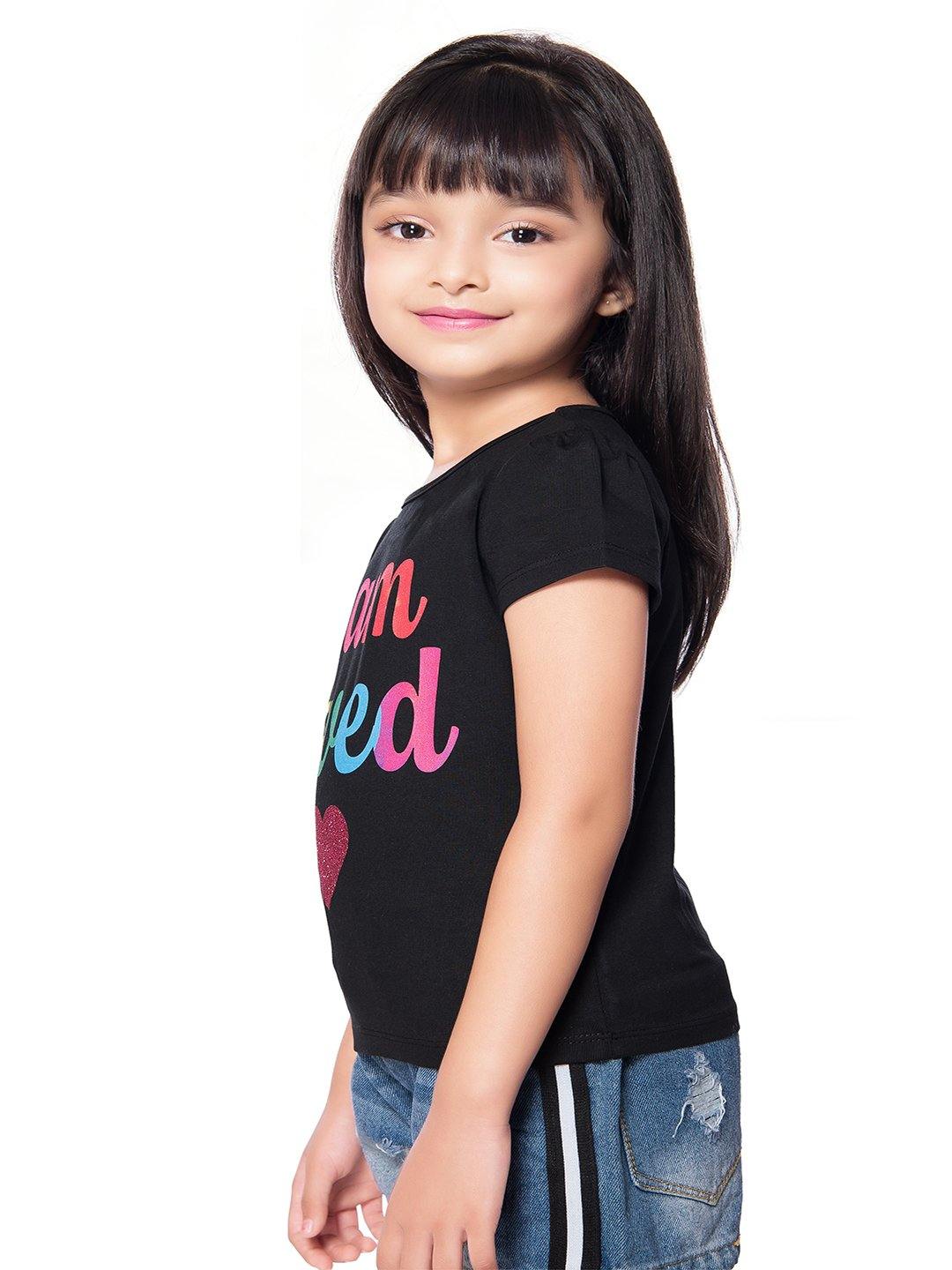Tiny Baby Black Colored Top - T-112 Black - TINY BABY INDIA shop.tinybaby.in