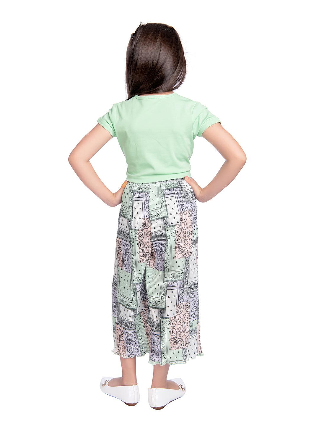 Tiny Baby Green Colored Culottes-2089 Green - TINY BABY INDIA shop.tinybaby.in