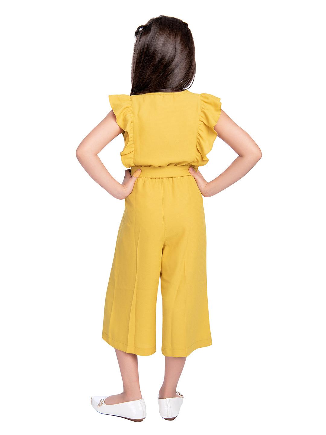 Tiny Baby Mustard Coloured Jumpsuit  - 2076 Mustard - TINY BABY INDIA shop.tinybaby.in