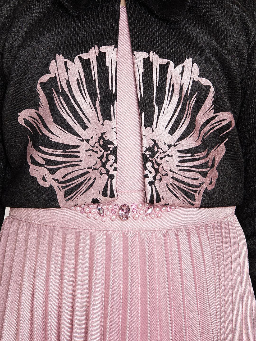 Onion Pink handwork heavy Gown – Shopping World