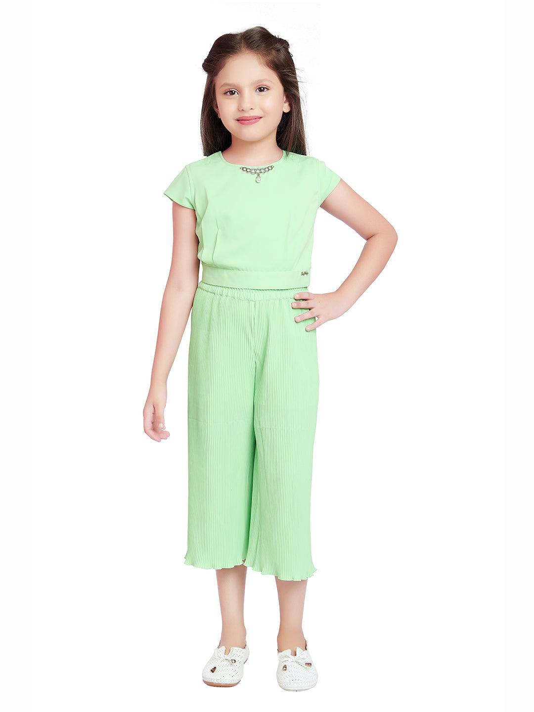 Tiny Baby Sky Blue Colored Culottes- 2091 Neon Green - TINY BABY INDIA shop.tinybaby.in