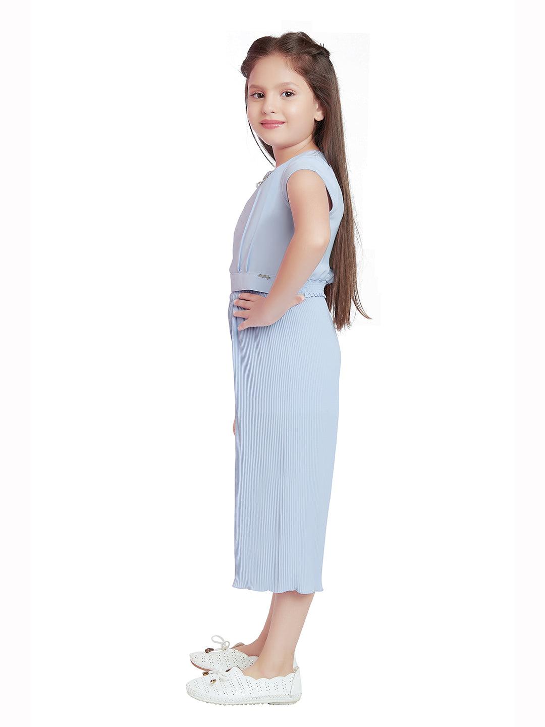 Tiny Baby Sky Blue Colored Culottes- 2091 Sky Blue - TINY BABY INDIA shop.tinybaby.in