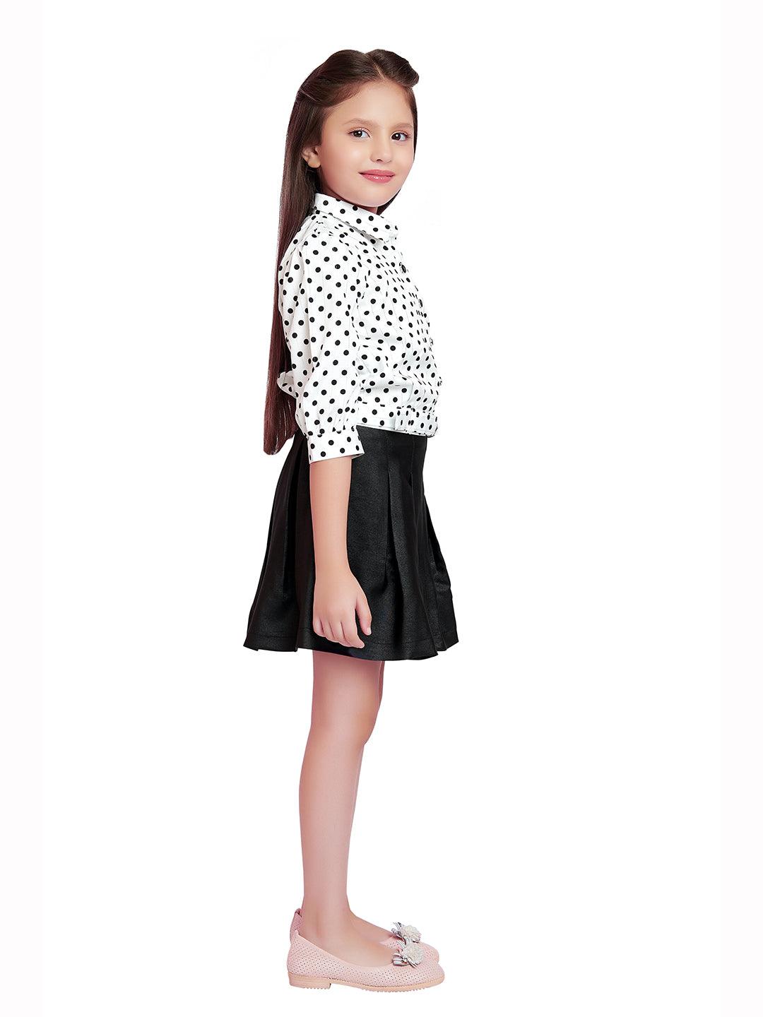 Black Coloured Skirt Top Set - 2121 Black - TINY BABY INDIA shop.tinybaby.in