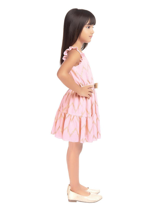 Tiny Baby Peach Colored Dress - 2110 Peach - TINY BABY INDIA shop.tinybaby.in
